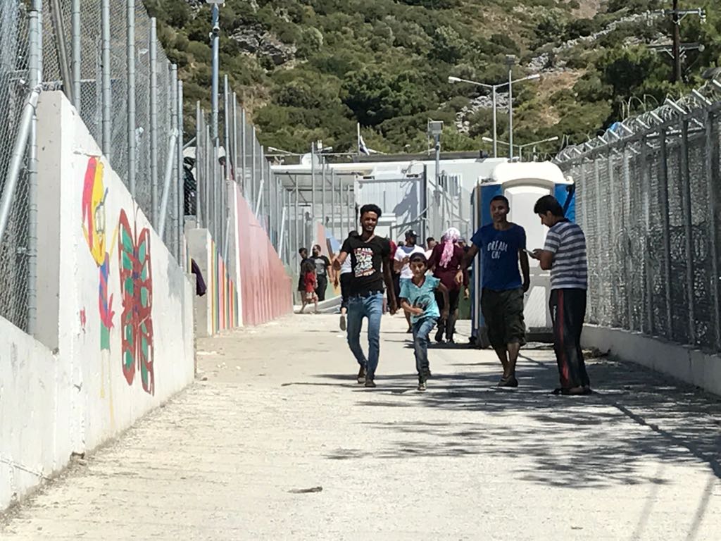 Asylum seekers are forced to live in dire conditions at the reception and identification center on the island of Samos, Greece.