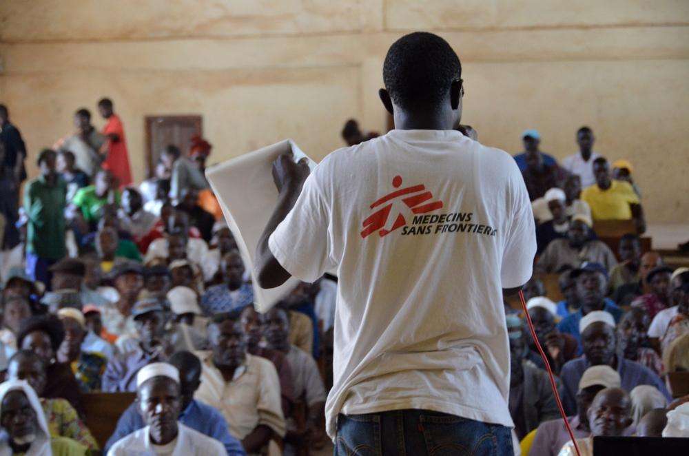 Man speaking to a group